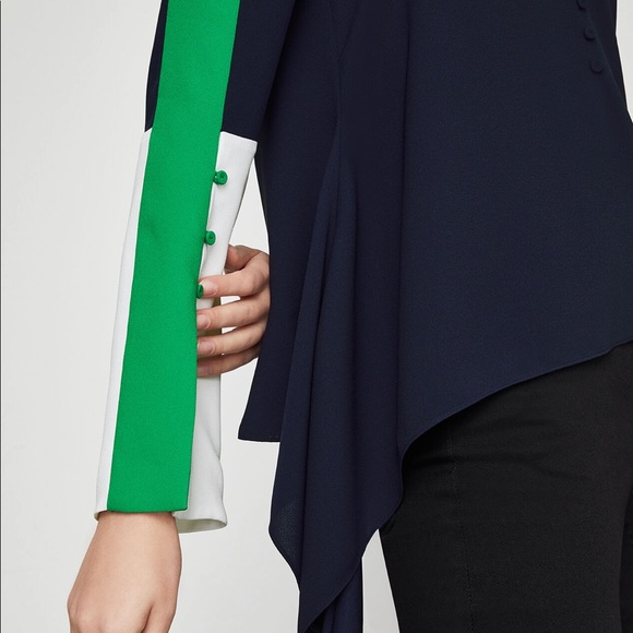 BCBG MAXAZRIA Asymmetric Colorblocked Top - Picture 3 of 6